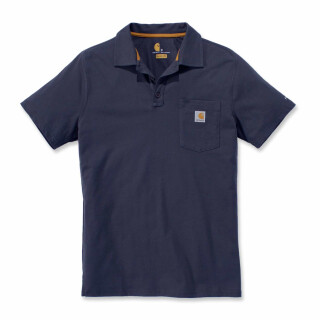 Carhartt Force Cotton Delmont Pocket Polo - navy - S