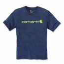 Carhartt Emea Core Logo Workwear Short Sleeve T-Shirt - dark cobalt blue heather - L