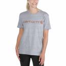 Carhartt Women Workwear Logo Short-Sleeve T-Shirt - heather grey - S