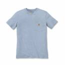 Carhartt Women Workwear Pocket Short Sleeve T-Shirt - soft blue heather - XS