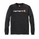 Carhartt Long Sleeve Emea Workwear Signature Graphic T-Shirt - Core Logo - carbon heather - M