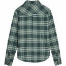 Carhartt Women Hamilton Plaid Flannel Shirt Jac - fog green - XL