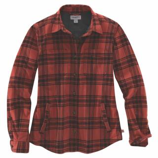 Carhartt Women Hamilton Plaid Flannel Shirt Jac - redwood - XL