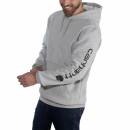 Carhartt Midweight Sleeve Logo Hooded Sweatshirt - heather grey/black - XXL