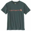 Carhartt Women Workwear Logo Short-Sleeve T-Shirt - fog green heather - S