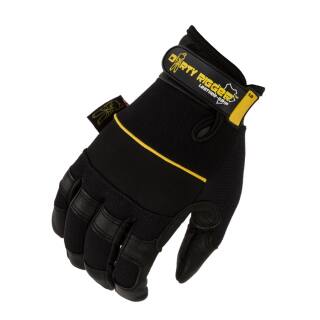 7 fingerlos Leder Rigging Montage PROFI Rigger Gloves Roadie Handschuhe Gr S 