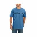 Carhartt Emea Core Logo Workwear Short Sleeve T-Shirt - coastal heather - L