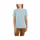 Carhartt Women Workwear Pocket Short Sleeve T-Shirt - tourmaline snow heather - S