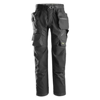 Snickers FlexiWork floor-layer work pants with holster pockets - black - 50