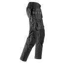 Snickers FlexiWork floor-layer work pants with holster pockets - black - 50