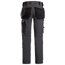 AllroundWork Full Stretch Work Pants With Holster Pockets - steel grey-black - 54