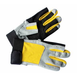 Roadie Handschuhe für Techniker-Mechaniker - gelb-grau