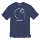 Carhartt C Graphic T-Shirt S/S - scout blue heather - L