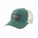 Carhartt Mesh Back Crafted Patch Cap - slate green
