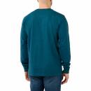 Carhartt Logo Long Sleeve T-Shirt - night blue - L