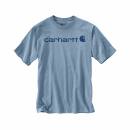 Carhartt Emea Core Logo Workwear Short Sleeve T-Shirt - alpine blue heather - L