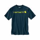 Carhartt Emea Core Logo Workwear Short Sleeve T-Shirt - night blue heather - L