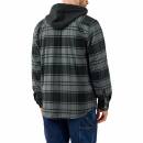 Carhartt Flannel Fleece Lined Hooded Shirt Jac