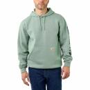 Carhartt Midweight Sleeve Logo Hooded Sweatshirt - jade heather - XXL