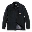 Carhartt Fleece Lined Snap Front Shirt Jac - black - L