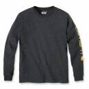 Carhartt Logo Long Sleeve T-Shirt - carbon heather - XL