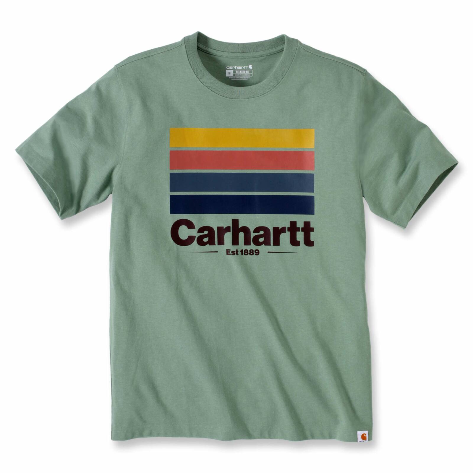 Carhartt Relaxed Fit Heavyweight Short-Sleeve Line Graphic T-Shirt ...