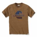 Carhartt Relaxed Fit Heavyweight Short-Sleeve C Graphic T-Shirt - oiled walnut heather - XL