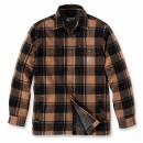 Carhartt Flannel Sherpa-Lined Shirt Jac - carhartt brown - S