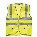 Dickies Hi Vis Technical Safety Waistcoat - yellow