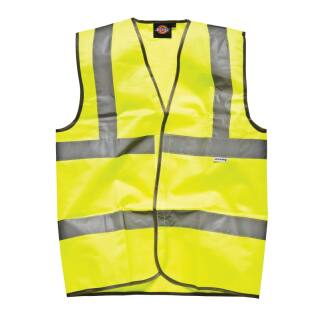 Dickies High Visibility Safety Waistcoat - Yellow